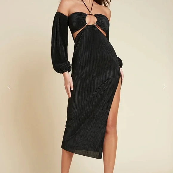 rare london midi dress Metallic Spot Tulle Dress